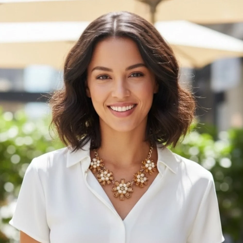 Kate Spade‎ Women’s Gold Floral Statement Necklace
